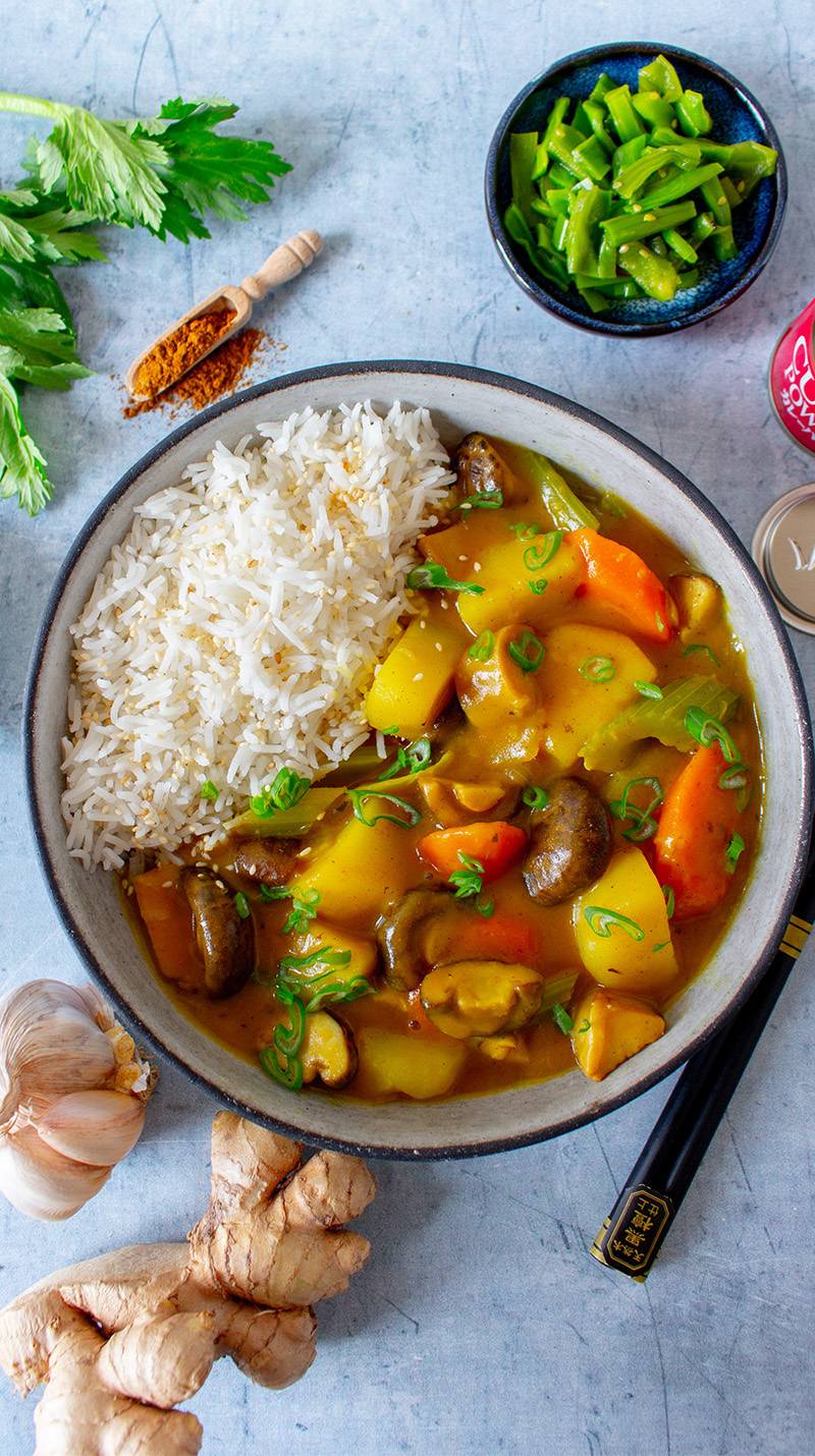 Curry japonais aux pommes de terre et champignons - Qblog